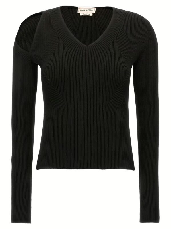 Cut-out sweater MCQUEEN Black