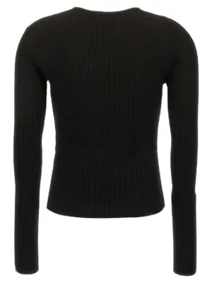 Cut-out sweater 768602Q1A651000 MCQUEEN Black