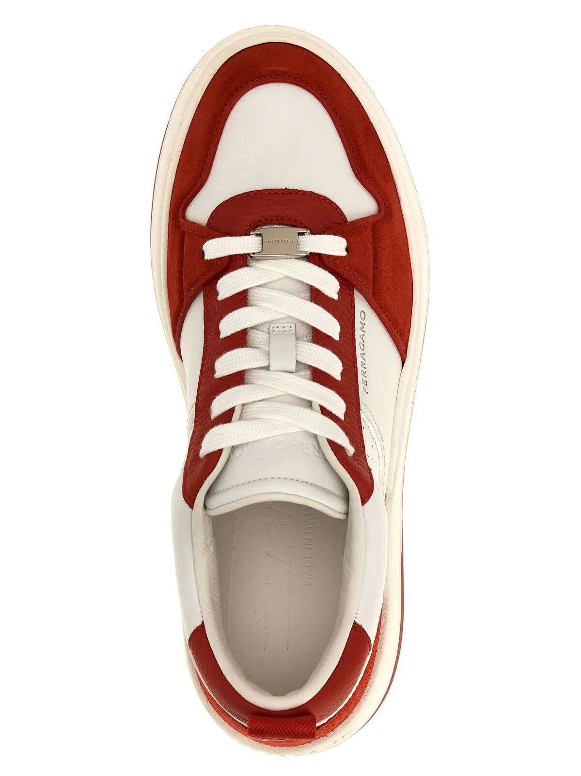 Кросівки Ferragamo 'Dennis' Червоні 4 'Dennis' sneakers 100% calfskin leather (Bos Taurus) FERRAGAMO Red