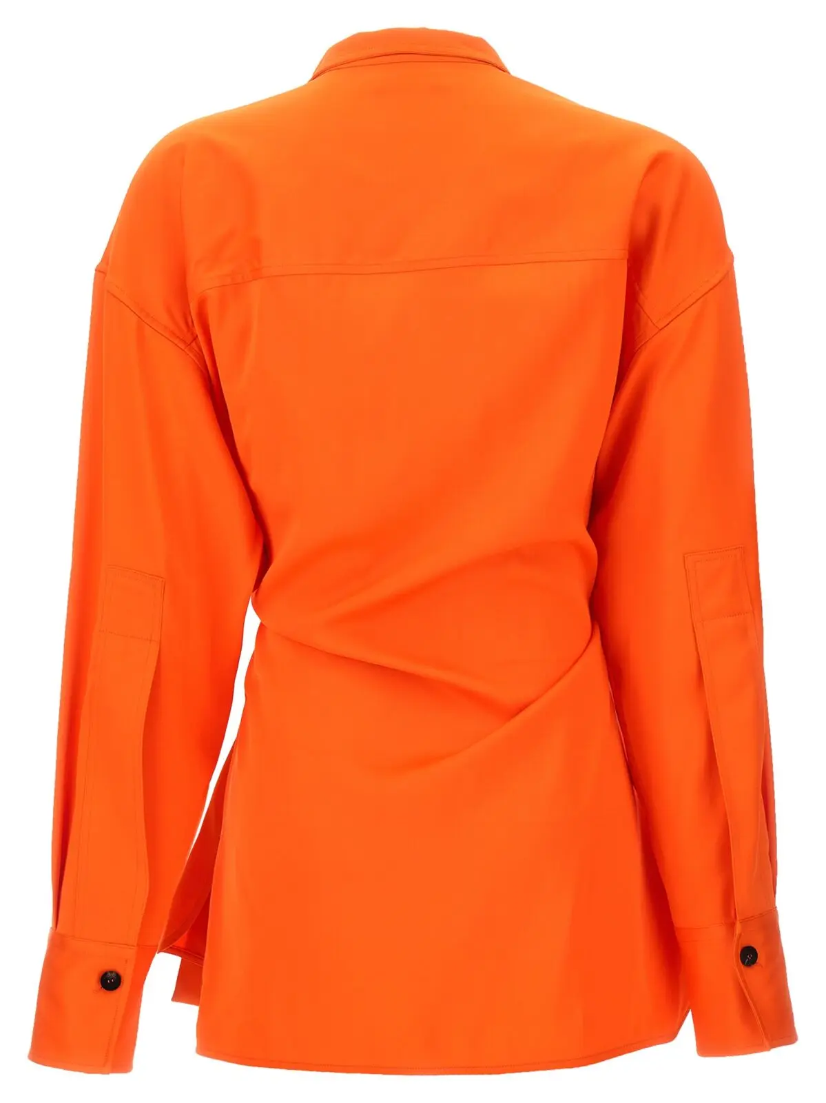 Сорочка Satin asymmetric Ferragamo Оранжевий 2 Satin asymmetric shirt 770456MANDARIN FERRAGAMO Orange