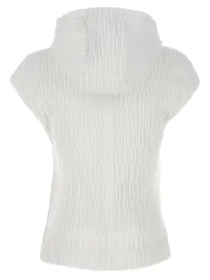 Hooded vest 771340OPTICWHITE FERRAGAMO White