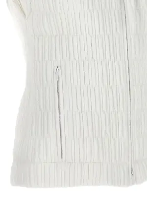 Hooded vest 100% polyamide FERRAGAMO White