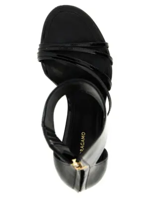 'Clethra' sandals 100% calf leather (Bos Taurus) FERRAGAMO Black
