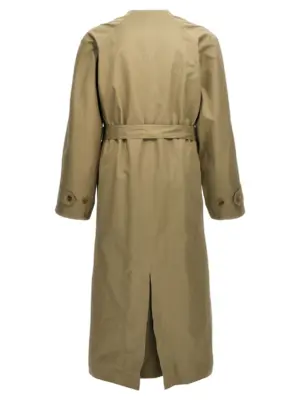 Check lining oversize trench coat 773216TKP062801 BALENCIAGA Beige