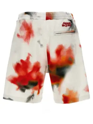 'Obscured Flower' bermuda shorts 776277QXAAS9113 ALEXANDER MCQUEEN Multicolor