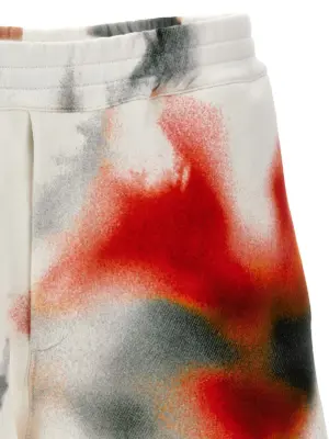 'Obscured Flower' bermuda shorts Man ALEXANDER MCQUEEN Multicolor