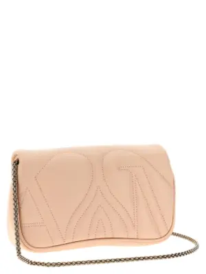 'The mini seal' crossbody bag 7770111BLE25704 MCQUEEN Beige