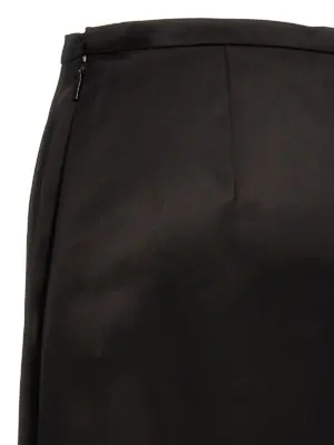 Satin skirt 100% viscose SAINT LAURENT Black