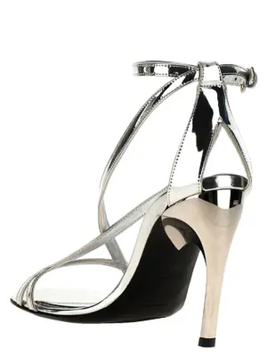 'Armadillo' sandals Woman MCQUEEN Silver