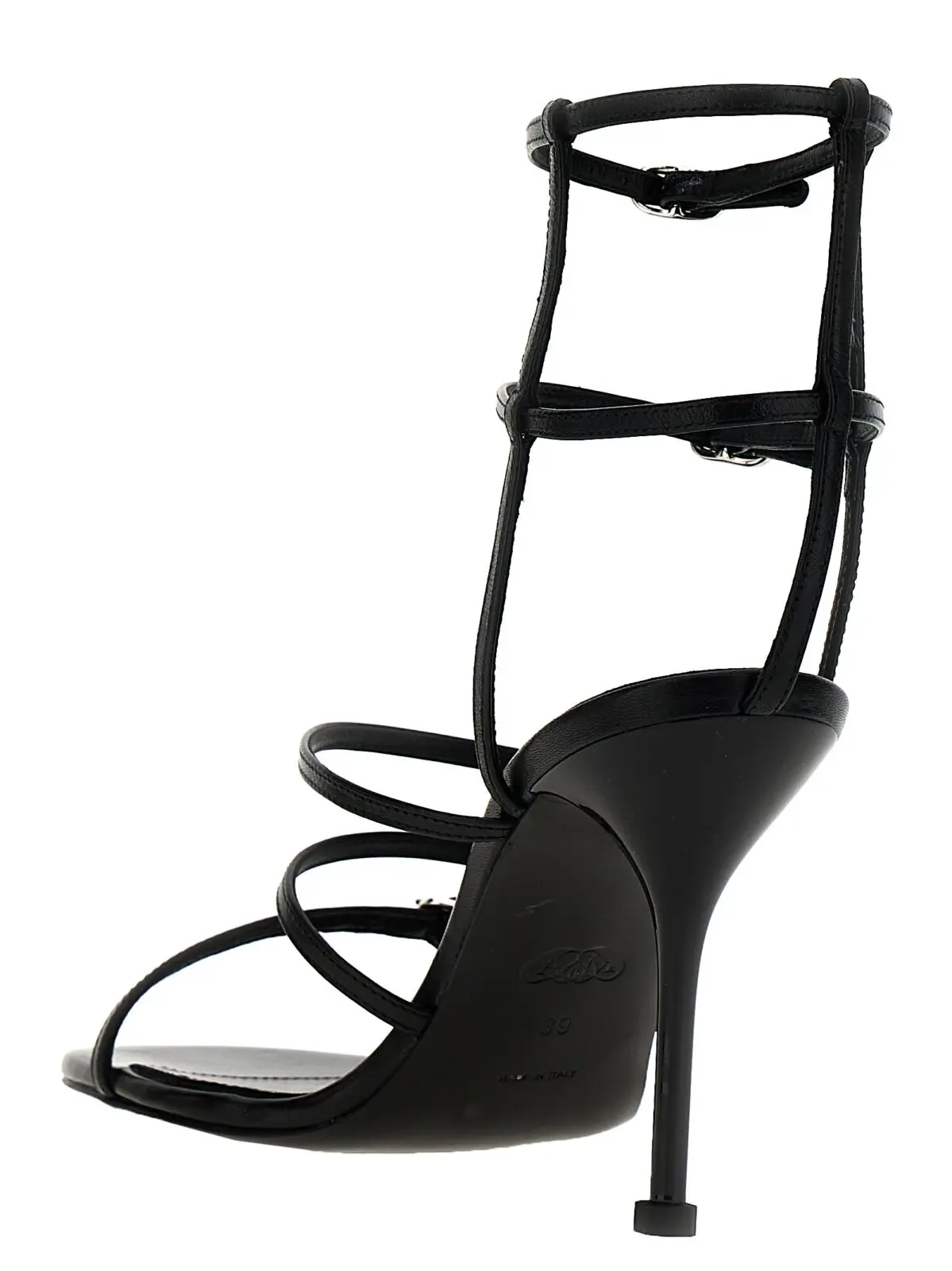 Шкіряні сандалі Strap Alexander Mcqueen 3 Strap leather sandals Woman ALEXANDER MCQUEEN Black