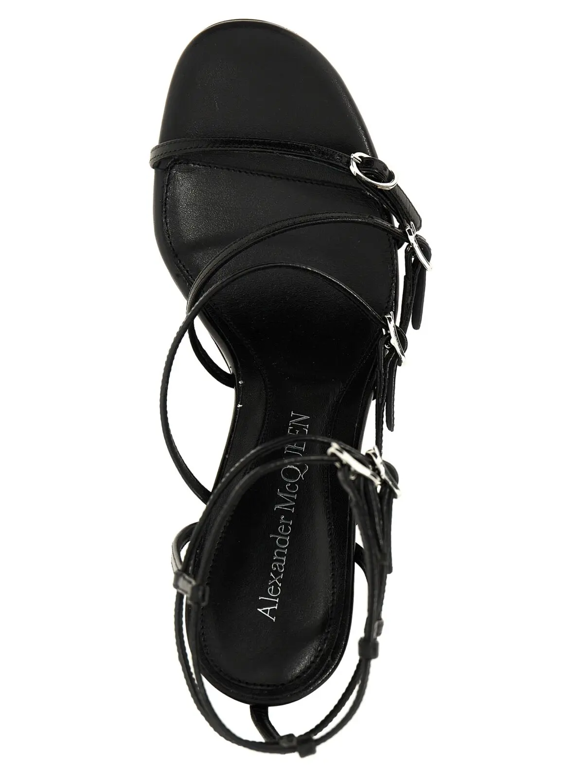Шкіряні сандалі Strap Alexander Mcqueen 4 Strap leather sandals 100% sheepskin leather (Ovis Aries) ALEXANDER MCQUEEN Black