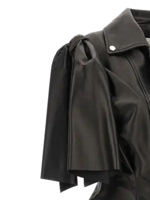 'Bow knot' biker vest Spring Summer 2024 ALEXANDER MCQUEEN Black