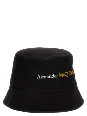 Logo bucket hat 7820634105Q1080 ALEXANDER MCQUEEN Black
