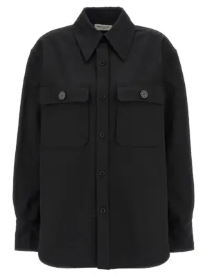 'Saharienne' shirt SAINT LAURENT Black