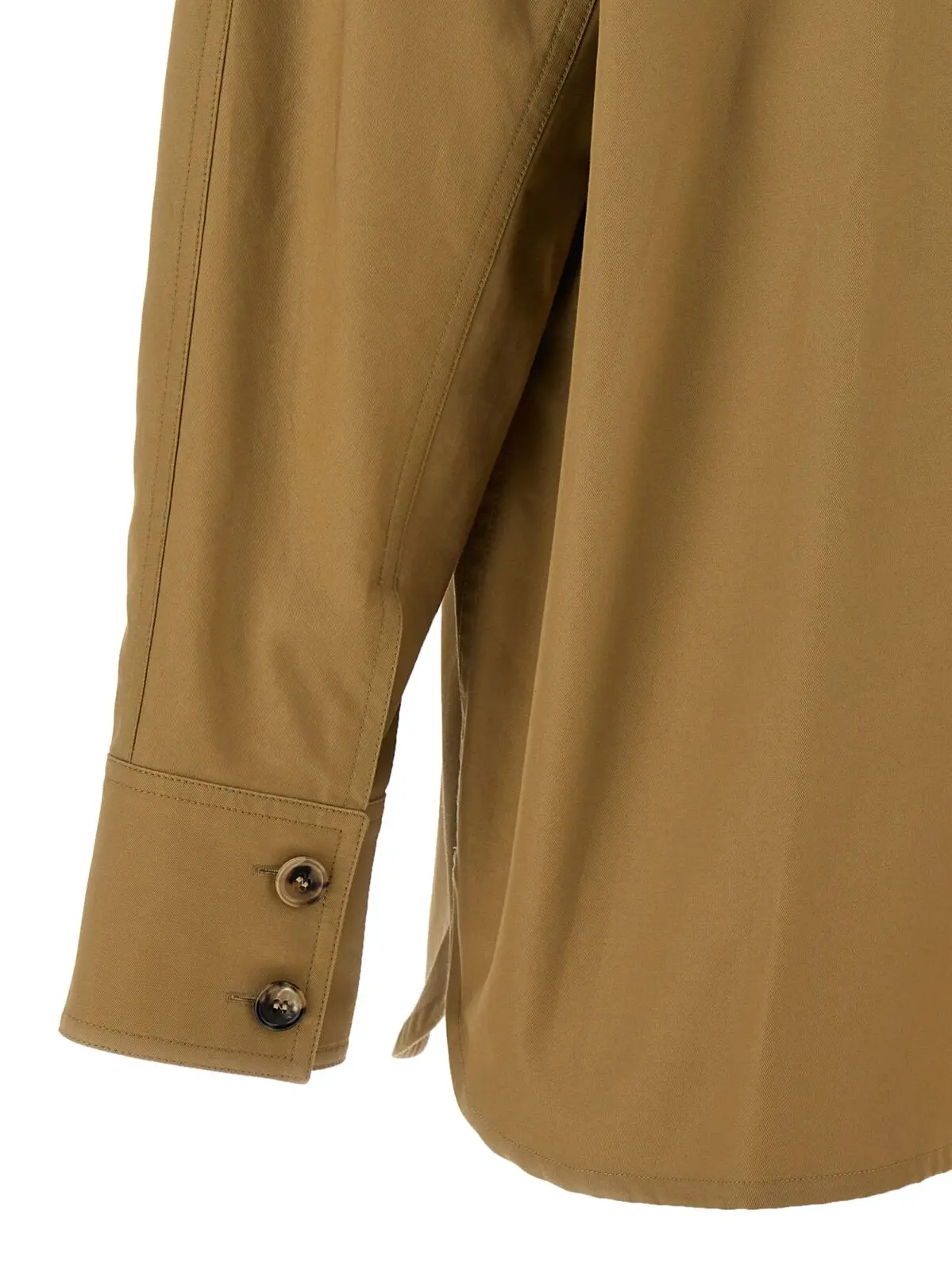 Сорочка Saint Laurent Saharienne Бежева 4 'Saharienne' shirt 100% cotton SAINT LAURENT Beige