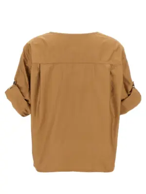 Twill blouse Woman SAINT LAURENT Beige