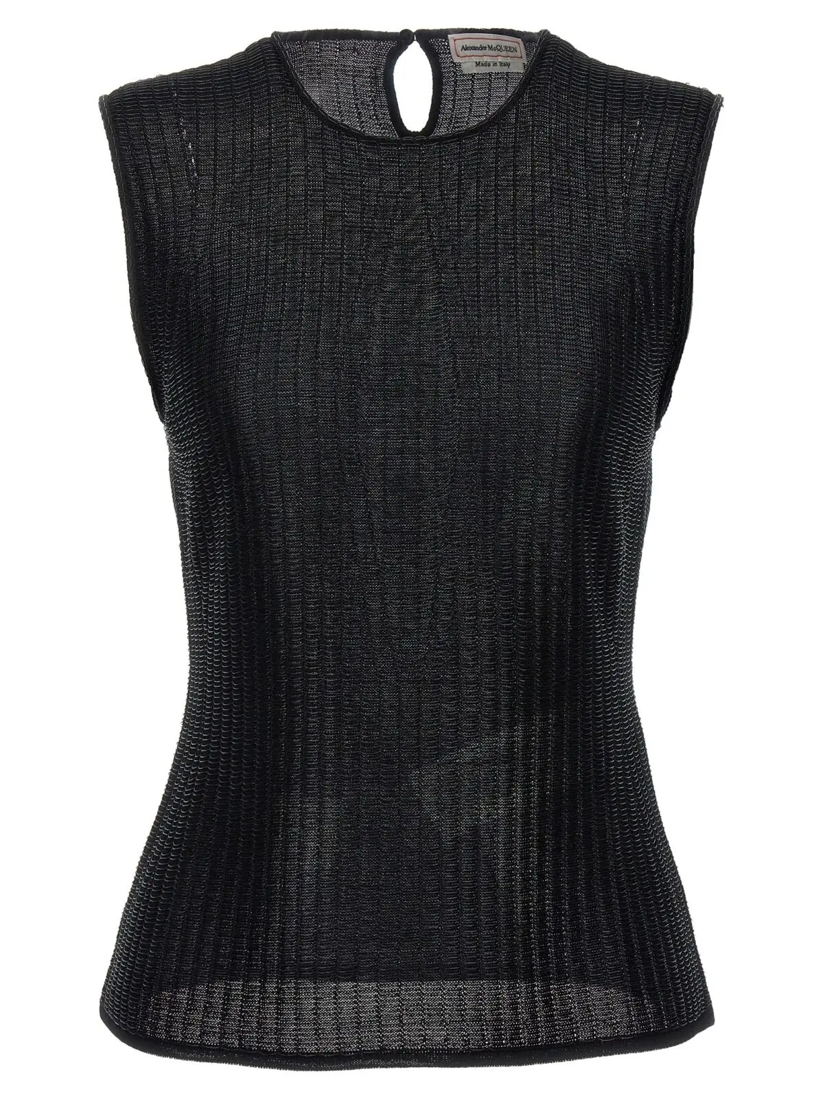 Топ броньований Alexander Mcqueen Чорний 1 Armor top ALEXANDER MCQUEEN Black