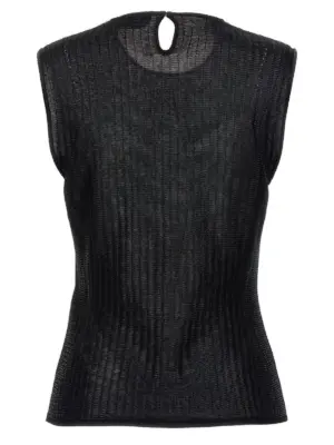 Armor top 791074Q1A9N1013 ALEXANDER MCQUEEN Black