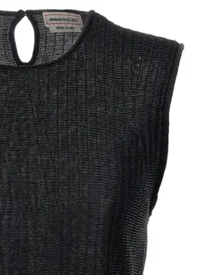 Armor top Woman ALEXANDER MCQUEEN Black