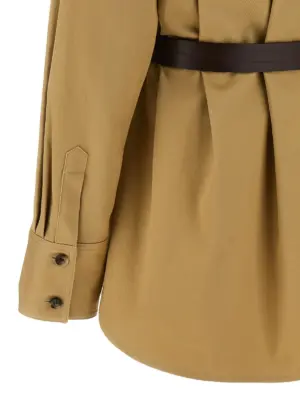 'Saharienne' shirt 100% cotton SAINT LAURENT Beige