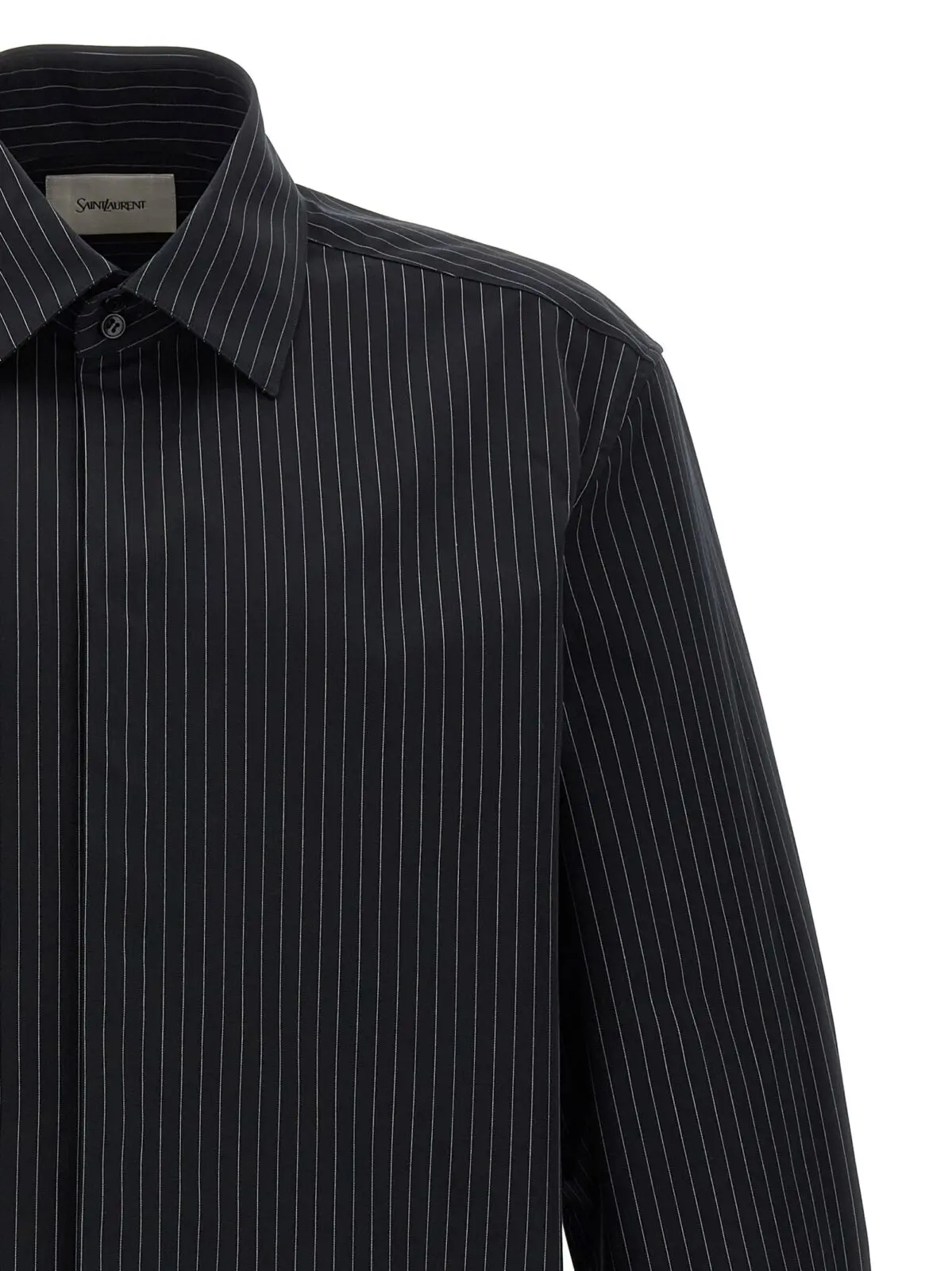 Сорочка Saint Laurent Striped Чорно-біла 3 Striped shirt Man SAINT LAURENT White/Black