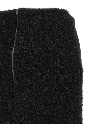 Tweed midi skirt 73% cotton 24% polyamide 3% vi BALENCIAGA Black