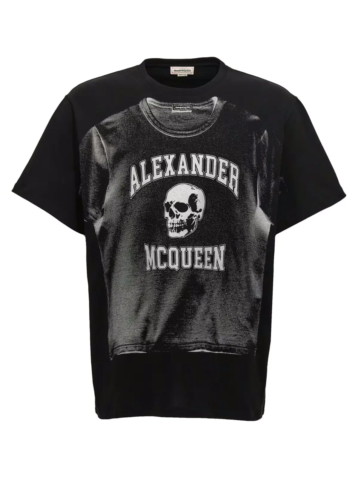 Футболка Alexander Mcqueen з логотипом Чорна 1 Logo print T-shirt MCQUEEN Black