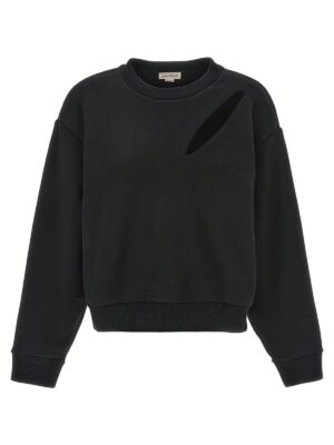 'Cut and Sew' sweatshirt MCQUEEN Black