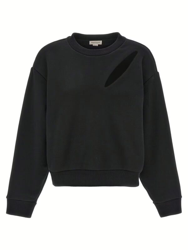 'Cut and Sew' sweatshirt MCQUEEN Black