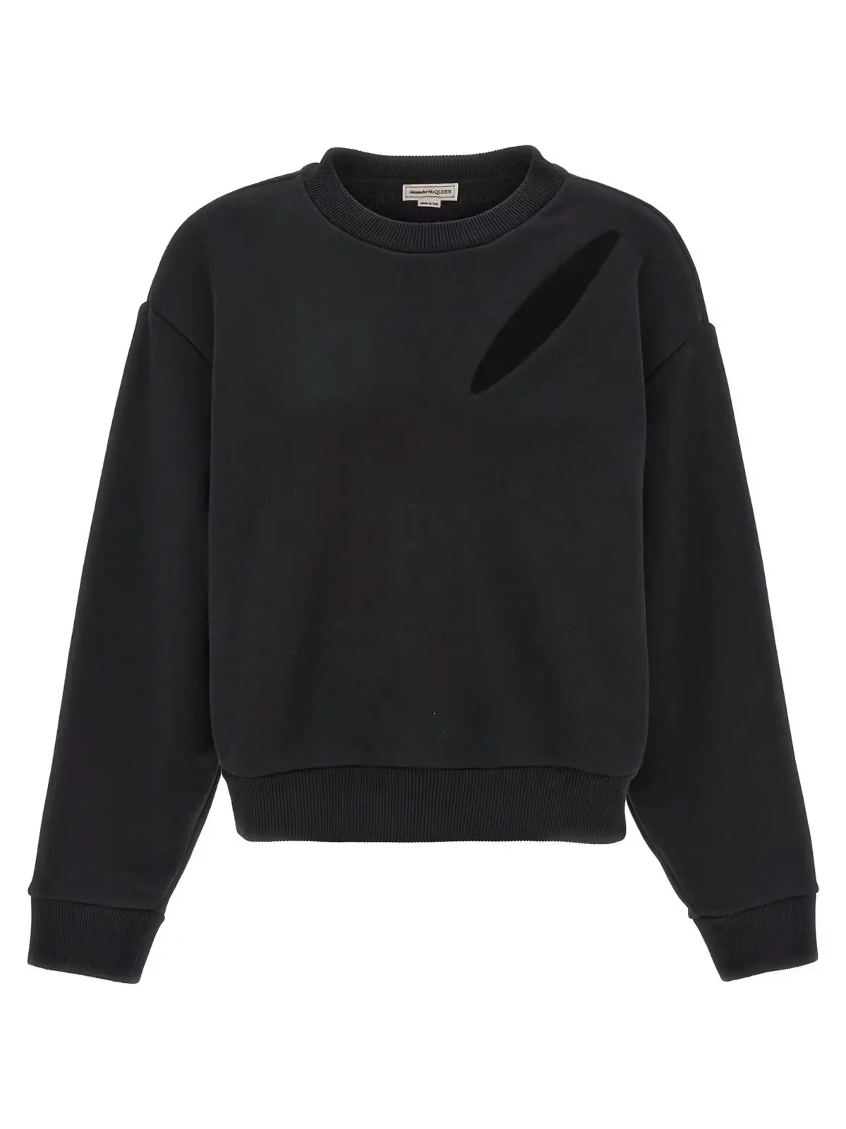 Світшот Alexander Mcqueen Cut and Sew Чорний 1 'Cut and Sew' sweatshirt MCQUEEN Black