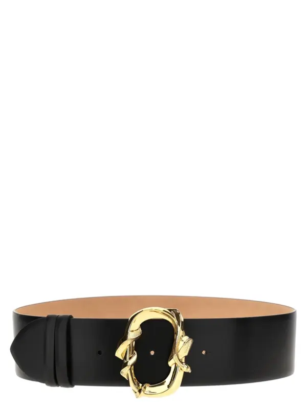 'Snake' belt ALEXANDER MCQUEEN Black