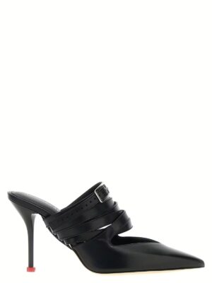 Strap mules MCQUEEN Black