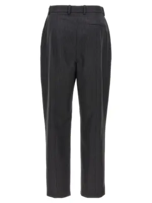 Pinstripe pants 798018QJAEI1124 MCQUEEN Gray