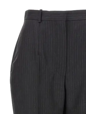 Pinstripe pants Woman MCQUEEN Gray