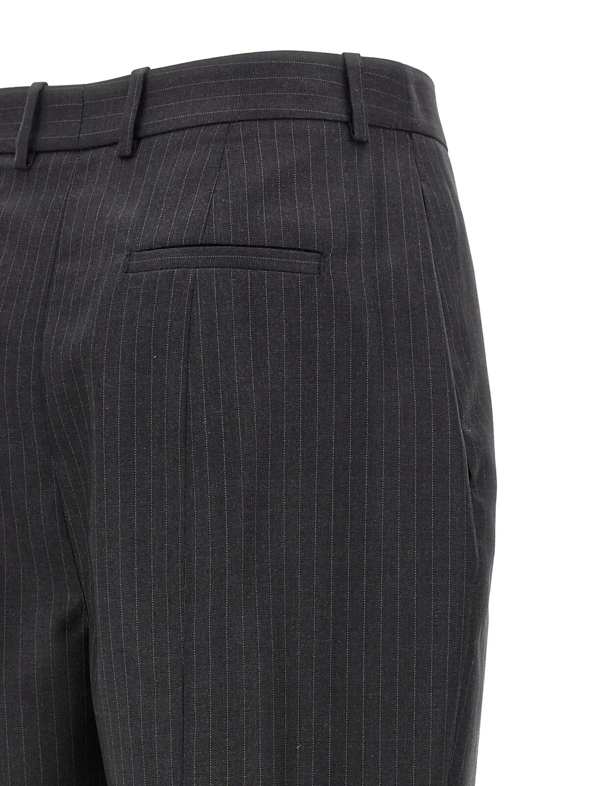 Штани в смужку Alexander Mcqueen Сірі 4 Pinstripe pants 100% wool MCQUEEN Gray