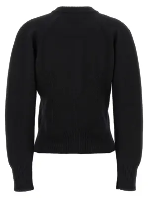'Chevron Corset' sweater 798349Q1BAP1000 ALEXANDER MCQUEEN Black