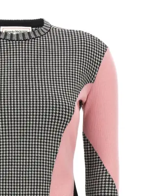Houndstooth sweater Woman ALEXANDER MCQUEEN Multicolor