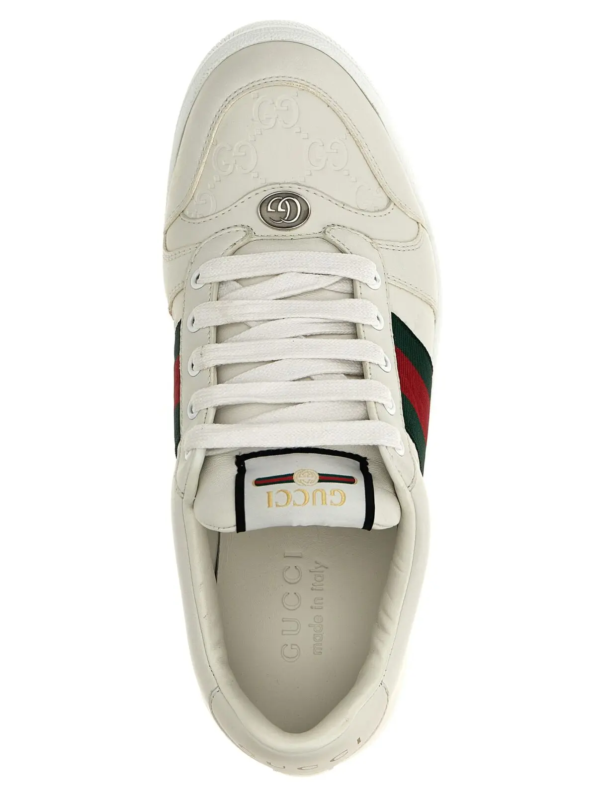 Кросівки Screener Gucci Білі 4 'Screener' sneakers 100% lamb leather (Ovis aries) GUCCI White