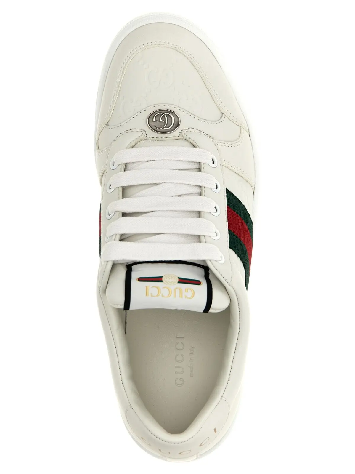 Кросівки Gucci Screener Білі 4 'Screener' sneakers 100% lamb leather (Ovis aries) GUCCI White