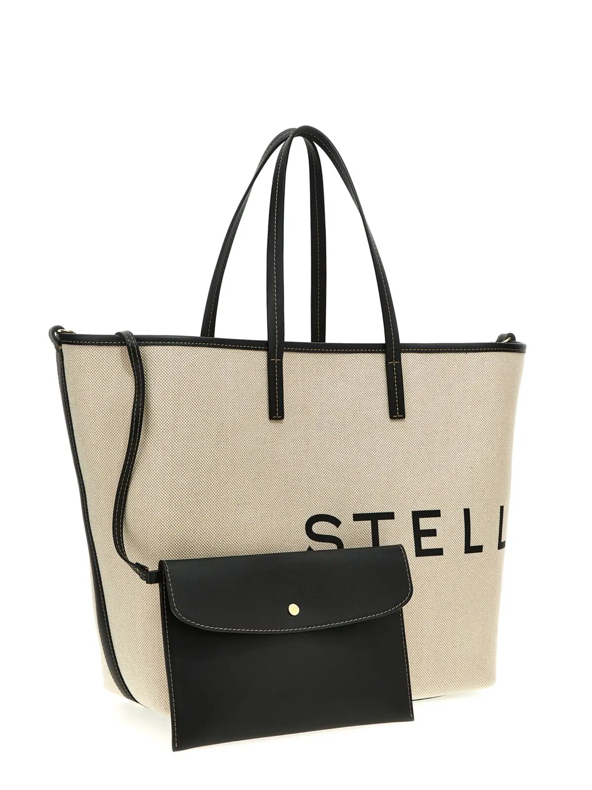 Сумка для шопінгу Logo Stella Mccartney 3 'Logo' shopping bag Woman STELLA MCCARTNEY Beige