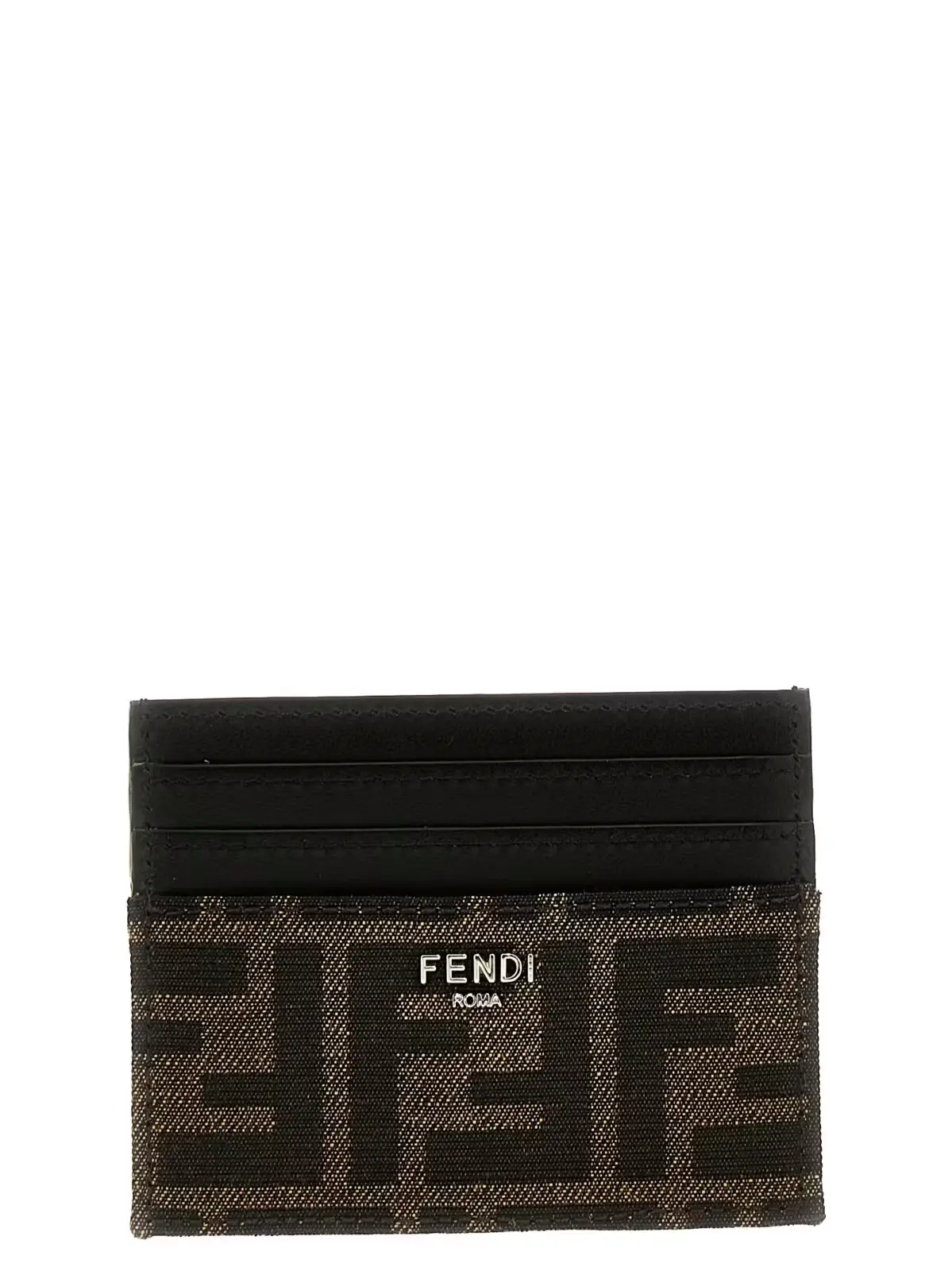 Гаманець FF Fendi Коричневий 1 'FF' card holder FENDI Brown