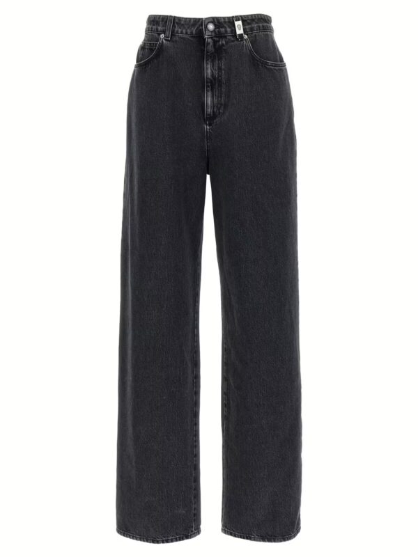 Wide leg jeans MCQUEEN Black