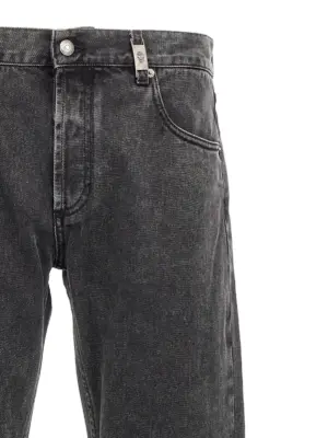 Metal plate jeans Man MCQUEEN Black