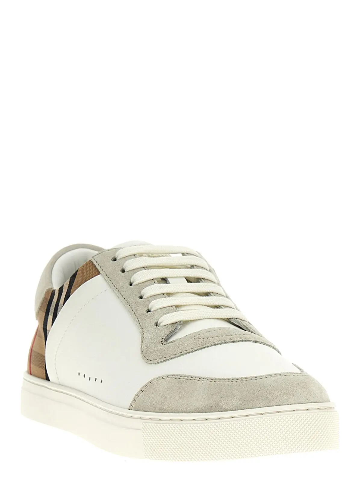 Кросівки Burberry в клітинку Білі 2 Check sneakers 8069089NTWHTARBEIGEIPCHK BURBERRY White