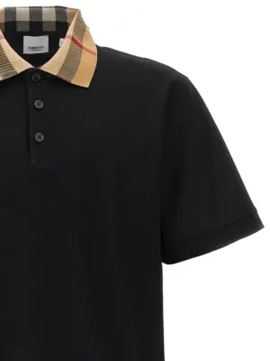 'Cody' polo shirt Man BURBERRY Black