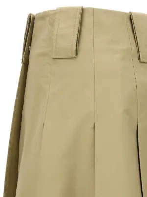 Pleated skirt 100% cotton BURBERRY Beige
