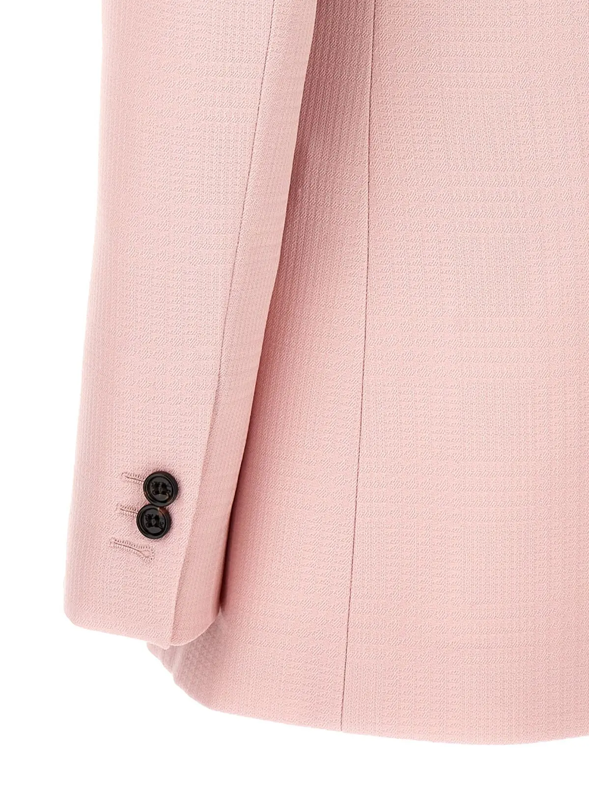 Однобортний укроєний блейзер Burberry 4 Single-breasted tailored blazer 100% virgin wool BURBERRY Pink