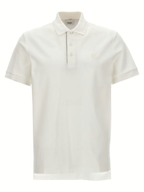 'Eddie' polo shirt BURBERRY White