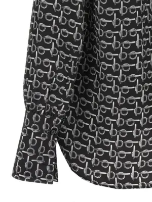 'B' shirt 100% silk BURBERRY Black