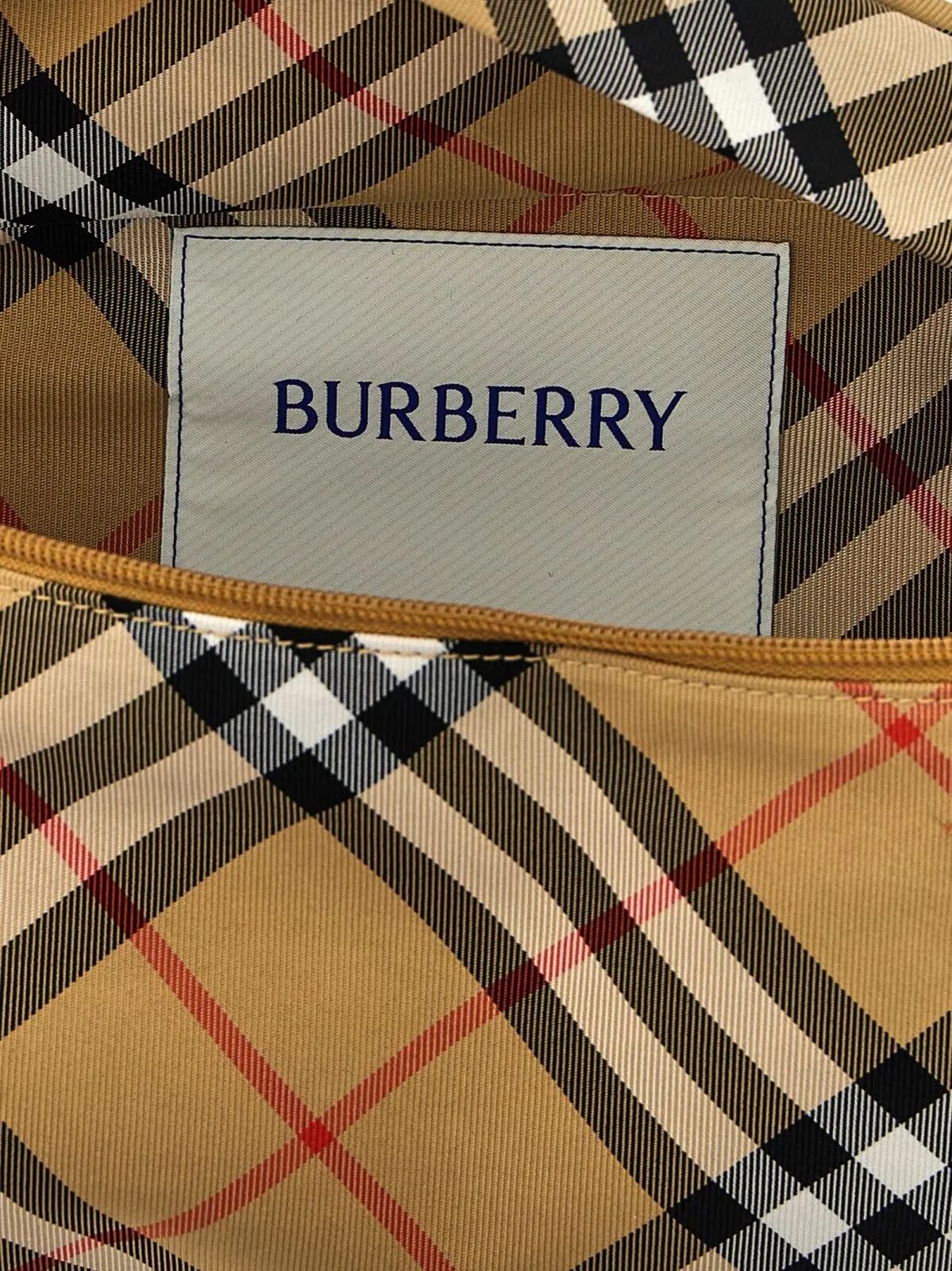 Поясна сумка Burberry Check Бежева 4 Check waist bag 92% polyester